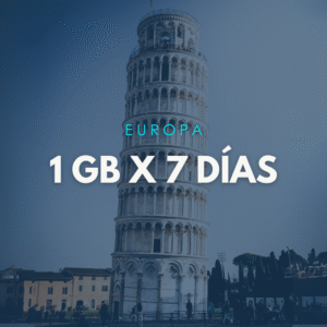 Paquete Europa 1GB x 7 DÃ­as