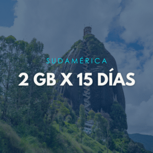 Paquete SudamÃ©rica 2GB X 15 DÃ­as