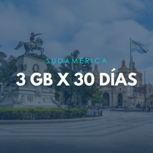 Paquete SudamÃ©rica 3GB x 30 DÃ­as