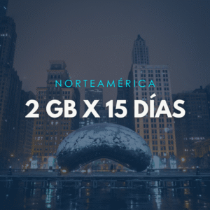 Paquete NorteamÃ©rica 2GB X 15 DÃ­as