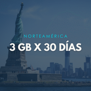 Paquete NorteamÃ©rica 3GB x 30 DÃ­as