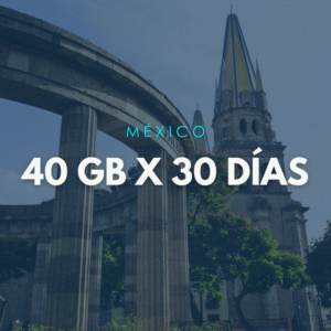 Paquete Local Mexico 40 GB x 30 Dias
