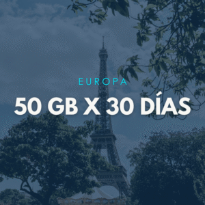 Paquete Europa 50GB x 30 DÃ­as